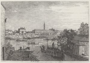 Ale Porte del Dolo, n. 17351746. tekijältä Canaletto