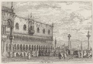 Canaletto - La Piera del Bando. V. - Google Art Project tekijältä Canaletto