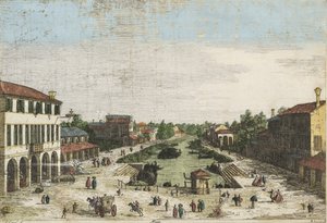 Canaletto Mestre värikäs tekijältä Canaletto