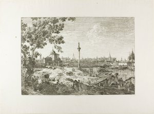 Kuvitteellinen näkymä Padovaan, Vedute-kuvasta tekijältä Canaletto