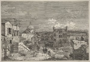Kuvitteellinen näkymä Venetsiasta tekijältä Canaletto