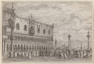 Bändin laituri. V, c. 17351746. tekijältä Canaletto