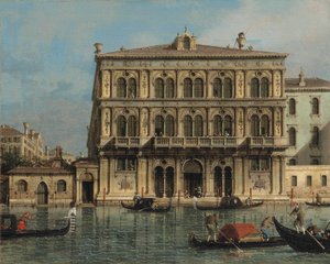 Palazzo Vendramin-Calergi, Grand Canalilla, Venetsia tekijältä Canaletto