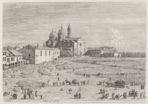 S. Giustina in pra della Vale tekijältä Canaletto