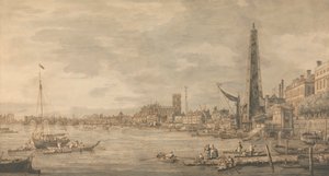 Westminsterin kaupunki lähellä York Water Gatea tekijältä Canaletto
