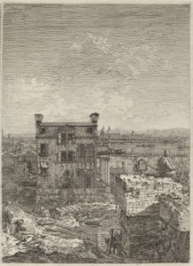 House with the Peristyle, 1741. tekijältä Canaletto