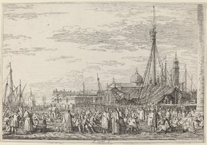 Molon markkinat, n. 17351746. tekijältä Canaletto