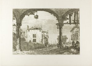 Portico ja lyhty, Vedute tekijältä Canaletto