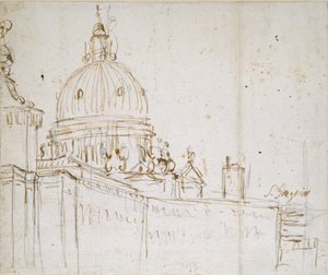 Venetsia: Dogana di Mare ja S. Maria della Salute, 1700-luvun puoliväli tekijältä Canaletto