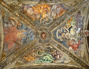 Tiburin sibylit, Delphi, Cumae ja Hellespont, Carafa-kappeli, Santa Maria sopra Minerva, Rooma tekijältä Capponi