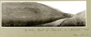 14 mailia länteen Ramlehista Jerusalem Roadilla, 14. joulukuuta 1917 tekijältä Capt. Arthur Rhodes