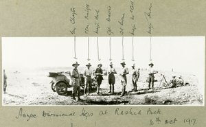 ANZAC-divisioonan päämaja Rashid Beckissä, lokakuussa 1917 tekijältä Capt. Arthur Rhodes