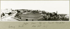 Jaffa ranskalaisen sairaalan huipulta länteen katsoen, 2. joulukuuta 1917 tekijältä Capt. Arthur Rhodes