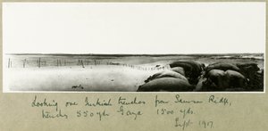 Katsele turkkilaisia juoksuhautoja Samson Ridgestä, syyskuu 1917 tekijältä Capt. Arthur Rhodes