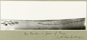 Hautamme Gazan edessä, lokakuu 1917 tekijältä Capt. Arthur Rhodes