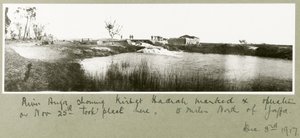 Auja-joki, jossa Khirbet Hadrah, 3. joulukuuta 1917