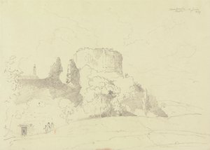 Carisbrooken linna, Isle of Wight tekijältä Capt. Thomas Hastings
