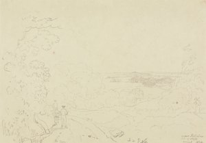Lähellä Swainstonea, Isle of Wight, elokuussa 1829 tekijältä Capt. Thomas Hastings