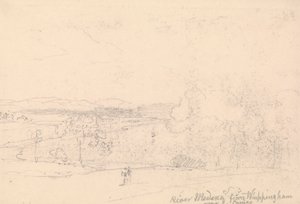 Medina-joki Whippinghamista lähellä East Cowesia tekijältä Capt. Thomas Hastings