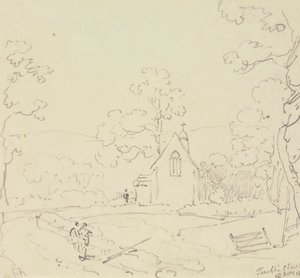 Shanklin Church, Isle of Wight, 28. toukokuuta 1829 tekijältä Capt. Thomas Hastings