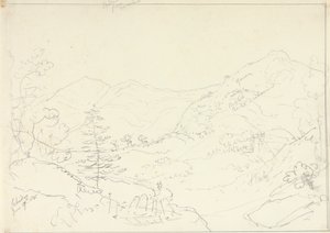 Skiddaw Borrowdalesta lauantaina 27. kesäkuuta 1835 tekijältä Capt. Thomas Hastings