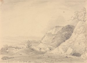 Carisbrooken linnan kaakkoislinnake, 14. kesäkuuta 1830 tekijältä Capt. Thomas Hastings