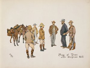 Flag of Truce after Surprise Hill, The Leaguer of Ladysmith, 1900