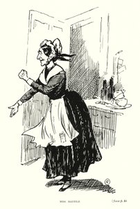 Dickensin hahmo: Mrs Raddle (litho) tekijältä Captain Edward Henry Handley Read