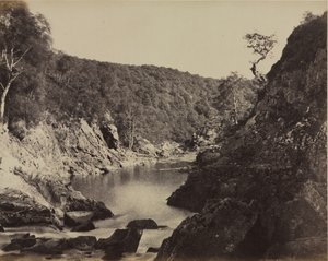 Jokimaisema, Skotlanti, n. 1858.