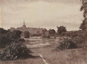 Rangoon. Näkymä järven lähellä, 1855.