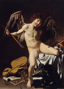 Saksan kieli: Amor als Sieger Amor Vincit Omnia tekijältä Caravaggio