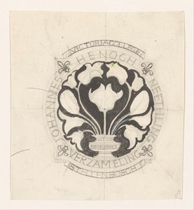 Johannes Enoch Neethlingin ex-libris-suunnittelu tekijältä Carel Adolph Lion Cachet