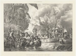 Matka Chathamiin ja kuninkaallisen Kaarlen valloitus, 1667 Valloitus Chattamissa. 1666 (otsikko esineessä)