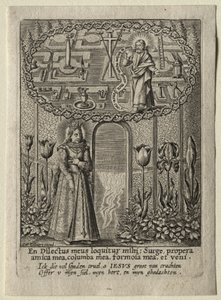 Tulkaa puutarhaani, siskoni, vaimoni, 1600-luvun ensimmäinen puolisko. tekijältä Carel Collaert.