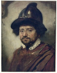 Mies kypärän kanssa tekijältä Carel Fabritius