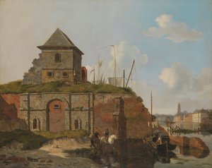 Kaupunginmuuri ja Gunpowder Magazine tekijältä Carel Jacobus Behr