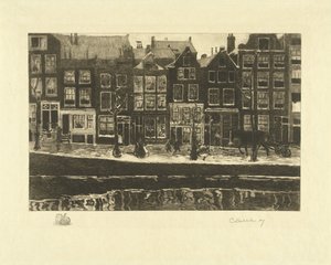 Lauriergracht tekijältä Carel Lodewijk Dake (signed by artist)