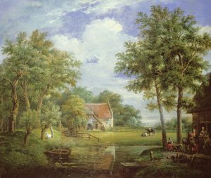 Hollantilainen maatilakohtaus