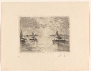 Laguuni auringonlaskun aikaan tekijältä Carel Nicolaas Storm van 