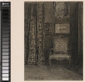 Kamerinterieur in de Rue du Trône 190 te Brussel tekijältä Carel Nicolaas Storm van 
