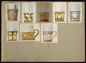 Mallivalikoima, House of Carl Faberge (kynä ja akvarelli paperille)