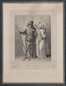 Nibelungit. Siegfried ja Kriemhild, 1860. tekijältä Carl Arnold Gonzenbach