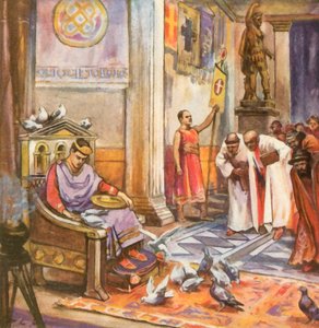 Ravennan keisarillisessa residenssissä (tehostettu värilitro). tekijältä Carl Arriens