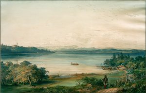 Ammersee Riedin linnasta nähtynä