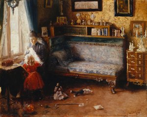 Auttaa äitiä, 1892 tekijältä Carl Christian Ferdinand Wentorf