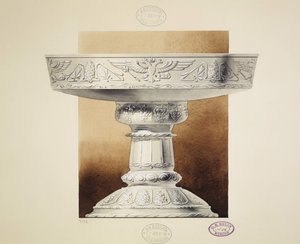 Suolakurkkukulhon suunnittelu. Sarja Suurprinsessa Maria Pavlovnan myötäjäiset, 1907-1908