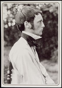 Heinrich Vogelerin (1872-1942) muotokuva 1898 (bw kuva)