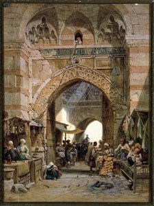 Bazaar Scene, 1875 (wc paperilla)