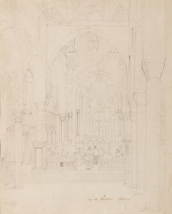 Sisilia: Palatinuksen kappeli, Palermo, noin 1850 tekijältä Carl Friedrich Heinrich Werner