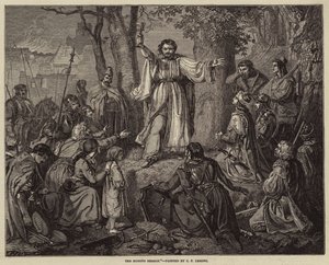 Hussilaisten saarna tekijältä Carl Friedrich Lessing